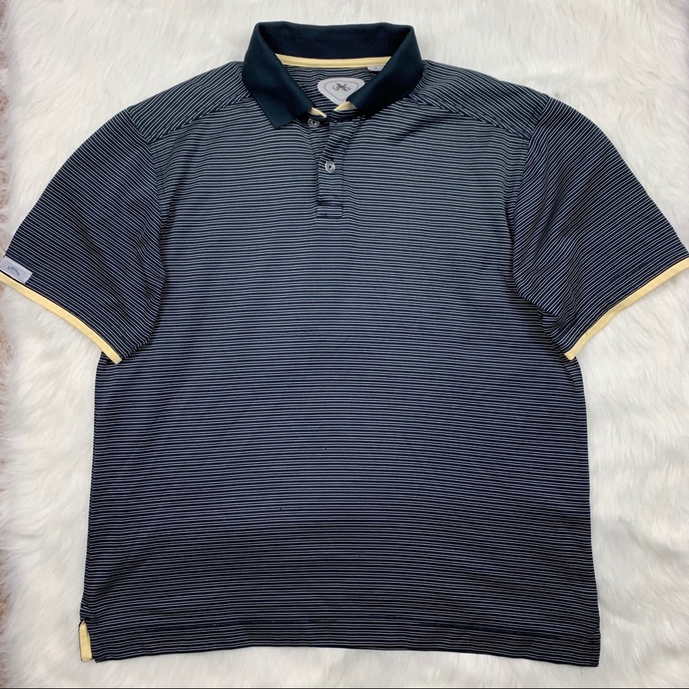 Callaway Men’s black Stripped Medium Polo